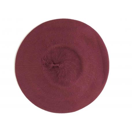 Boina Labastida S/c Linho 32cm Bordô