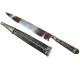Faca Inox 9" Cabo Inox B.couro C/ponteira