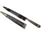 Faca Inox 9" Cabo Inox B.couro C/ponteira