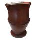 Cuia Rustica C/sup Couro Bocal Inox