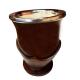Cuia Rustica C/sup Couro Bocal Inox