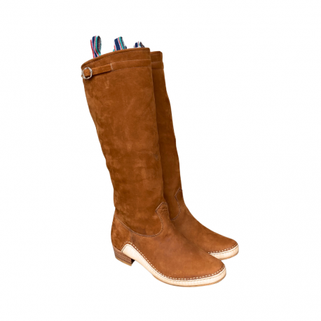 Bota Couro Nobuck Sola Casco (37-44)