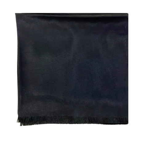 Lenço G Liso Acetato C/franja Preto