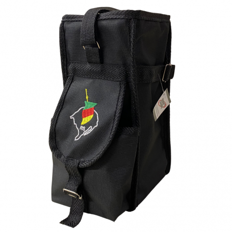 Mateira Bolsa Nylon Preta Mapa Rs