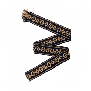 Faixa 5cm Inf Preto C/detalhe Marrom
