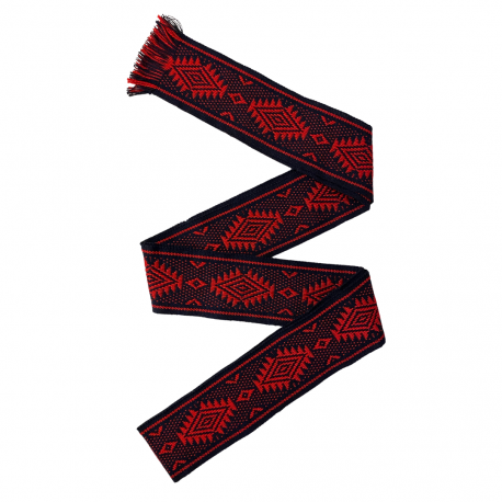 Faixa 7cm Preto C/vermelho