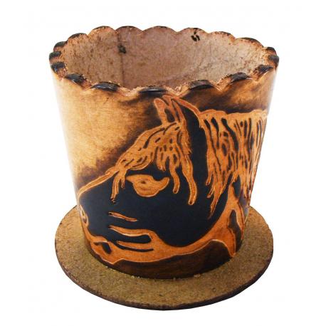 PORTA CUIA COURO MD CC BEGE