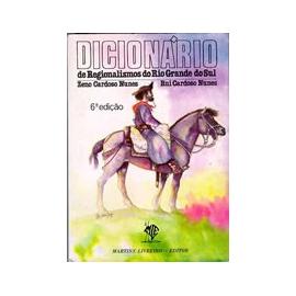 Livro Dicionário De Regionalismo Do Rs