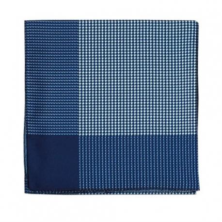Lenço Carijo Estampado M Azul