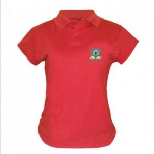 Camisa Polo Feminina (bl) Bord Brasao Rs