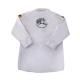 Camisa Infantil Ml Branco C/bordado Cc (0-12)